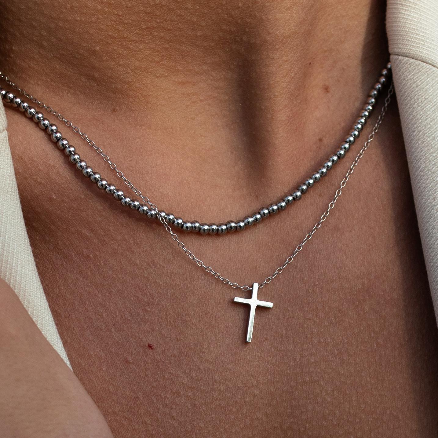 Cross Necklace, Sliver | ALCO Jewelry