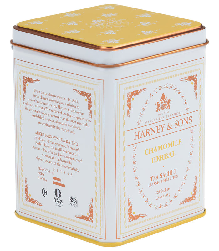 Chamomile Herbal Tea, HT Tin of 20 Sachets | Harney & Sons Tea