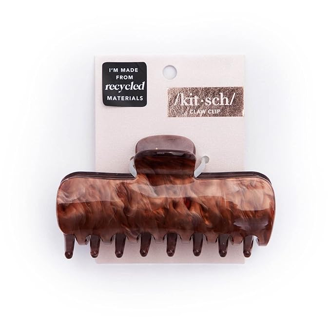 Recycled Plastic Claw Clip 1PC, Brunette | KITSCH