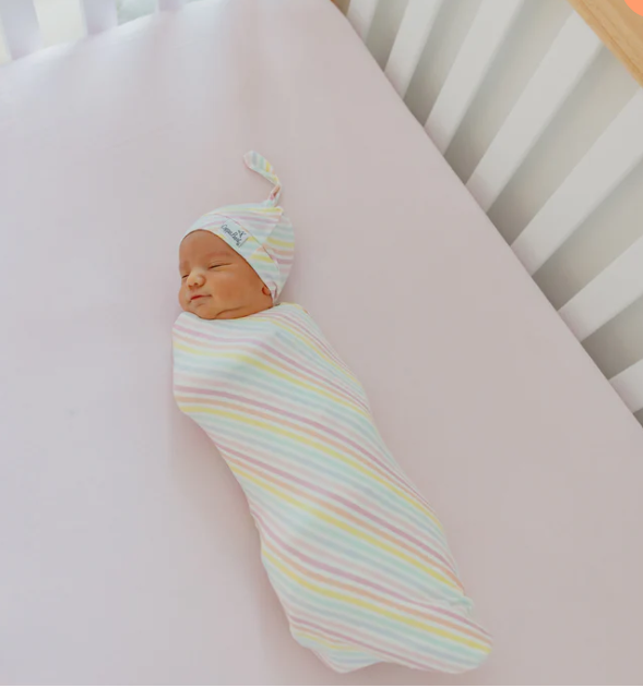 Knit Swaddle Blanket, Lucky | Copper Pearl
