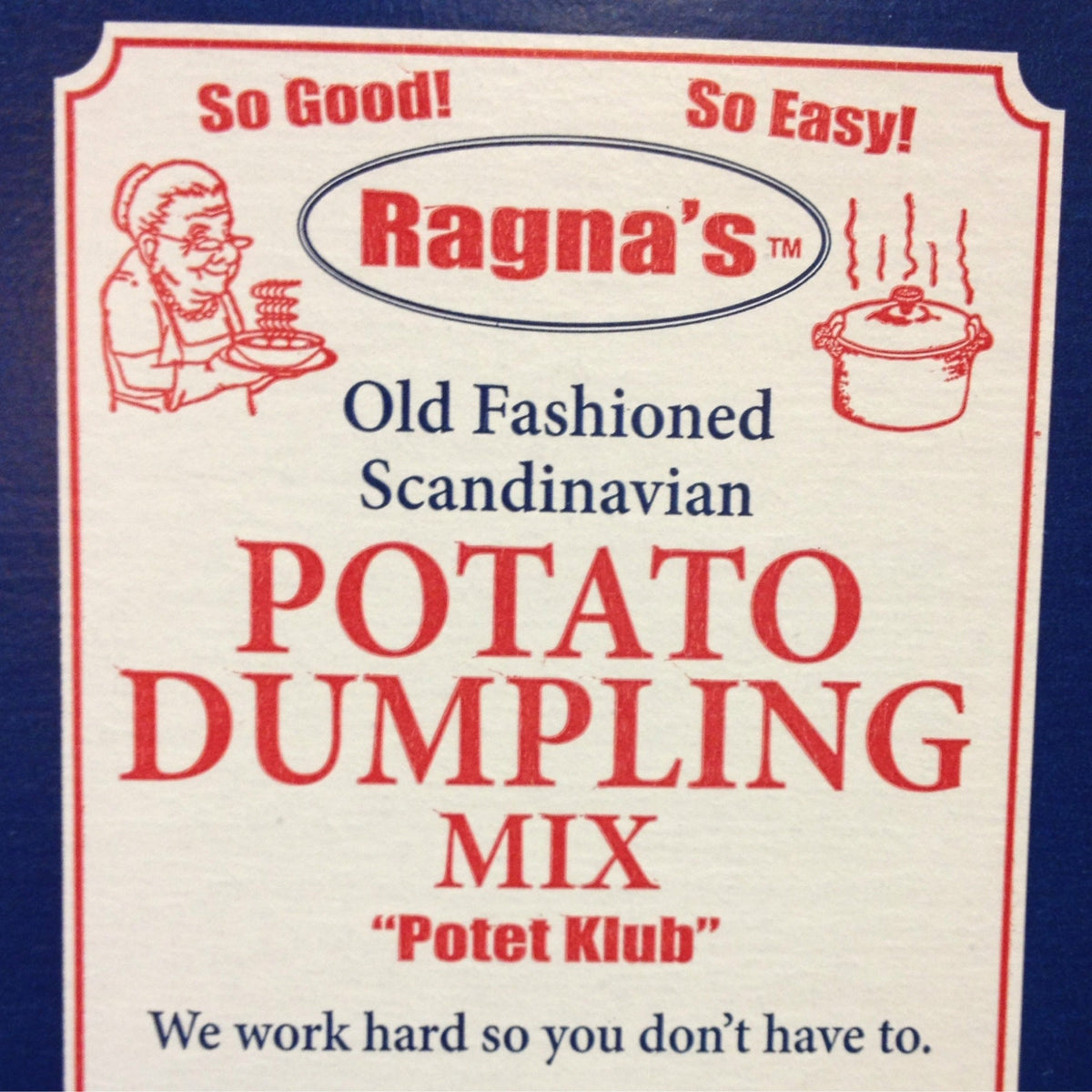 Box of Ragna's Potato Dumpling Mix Potet Klub Scandinavian Dumplings