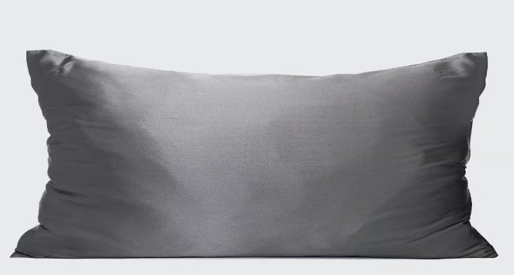Satin Pillowcase, King - Charcoal | KITSCH