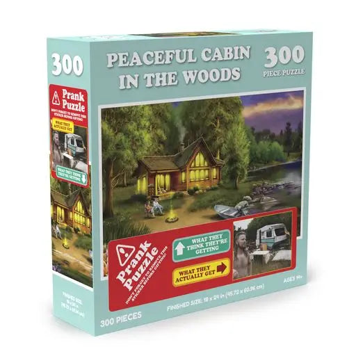 Doing Things, Peaceful Cabin Prank Puzzle 300 Pieces | WowWee Toys