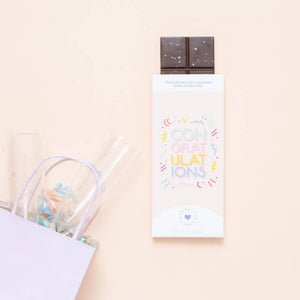 Congratulations, Sea Salt Caramel Dark Chocolate Bar | Sweeter Cards