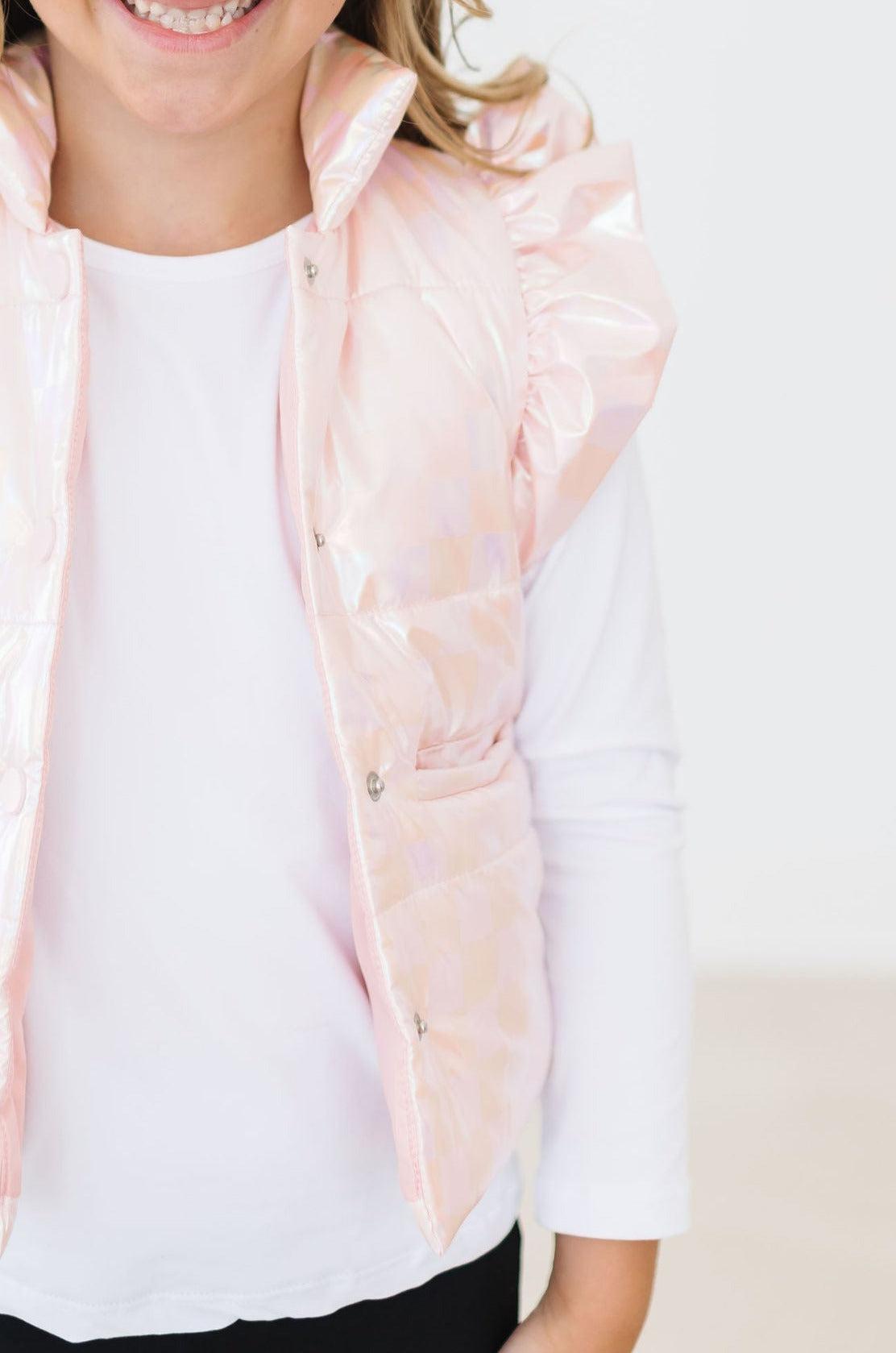 Light Pink Puffer Vest | Mila & Rose