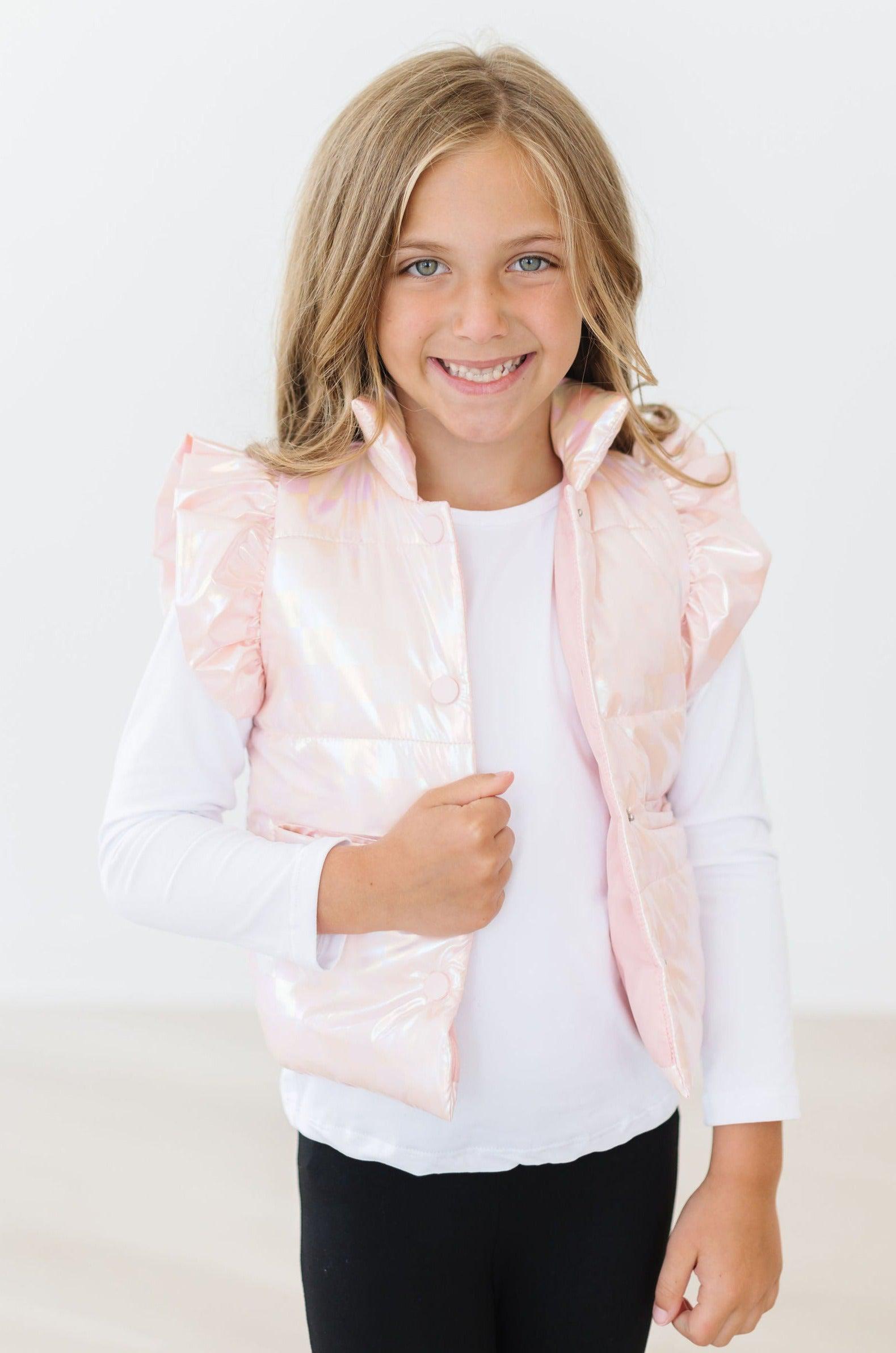 Light Pink Puffer Vest | Mila & Rose