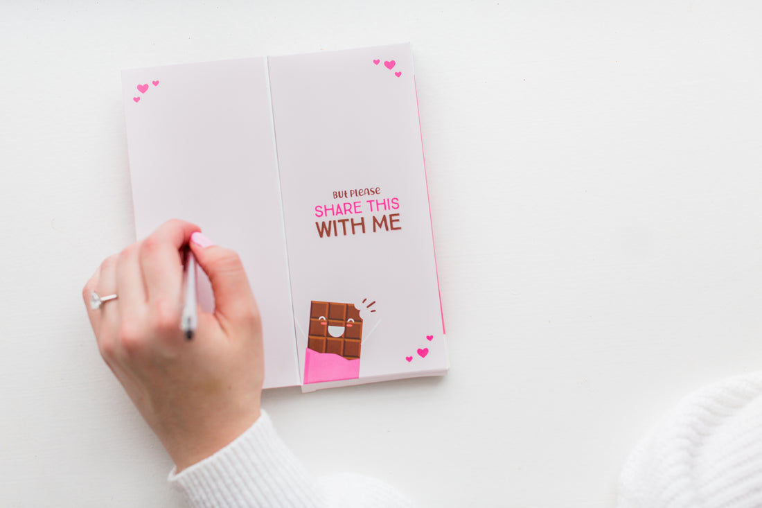 I Love You, Sea Salt Caramel Dark Chocolate | Sweeter Cards Chocolate Bar