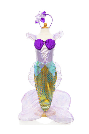 Mermaid Dress & Headband, Lilac | Great Pretenders Kids Play, costume