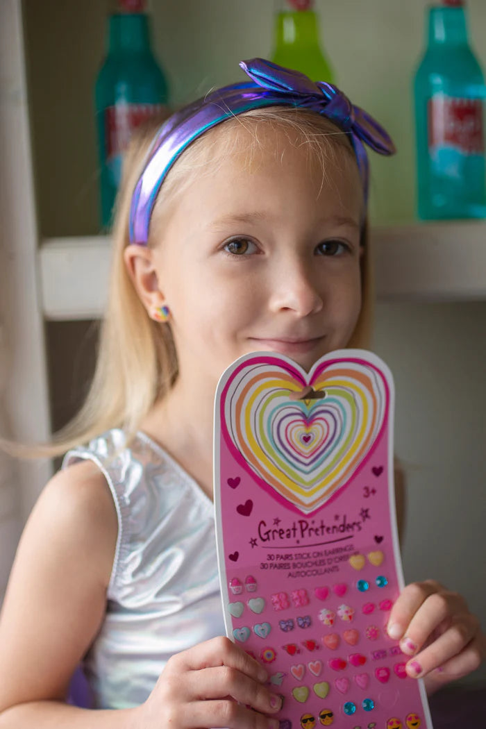 Heart Sticker Earrings for Kids | Great Pretenders