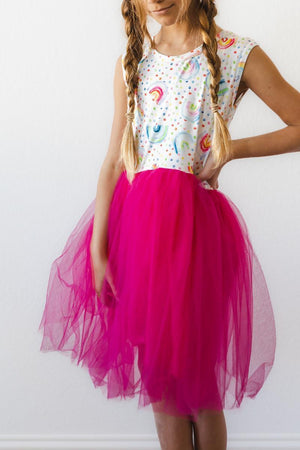 Tutu Dress, Tank - Rainbow Dot | Mila & Rose