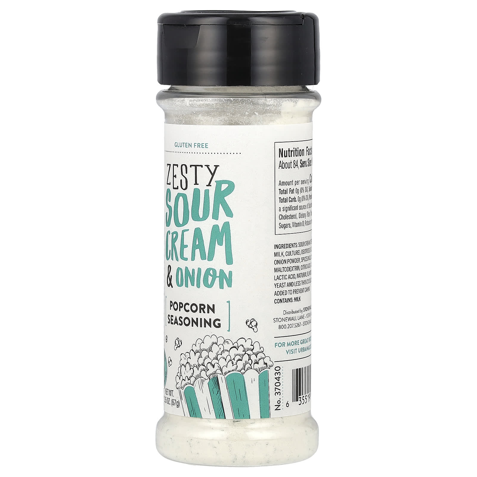 Zesty Sour Cream & Onion Popcorn Seasoning | Stonewall Kitchen