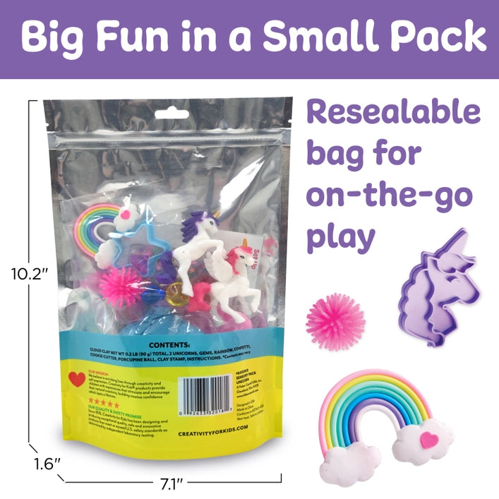 Sensory Pack Unicorn On the Go Play Set | Creativity for Kids