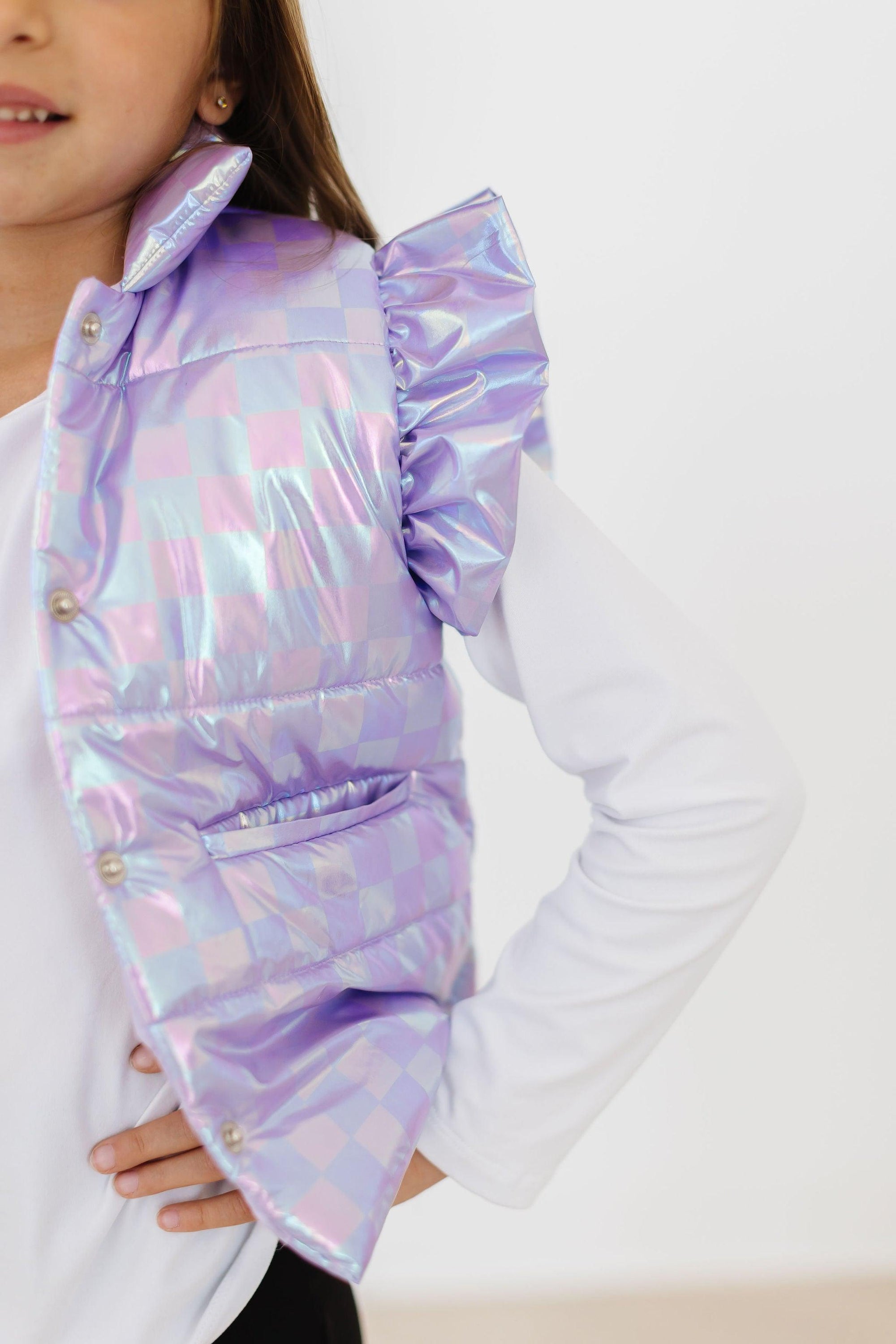 Lavender Haze Puffer Vest | Mila & Rose