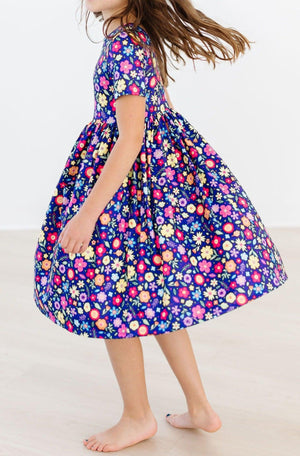 Pocket Twirl Dress, Short Sleeve - Pick a Posy