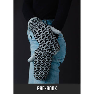 Gray & Black Patterned Mittens | Panache Apparel Co.