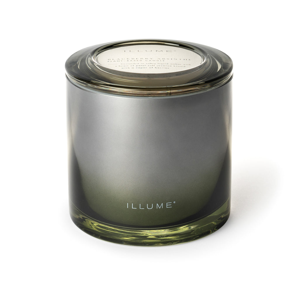 Blackberry Absinthe, Statement Glass Candle | ILLUME