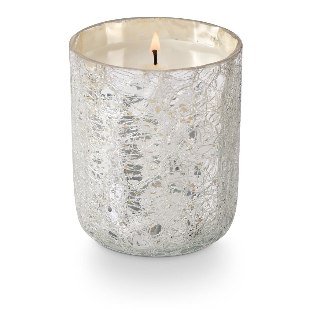 Balsam & Cedar Small Boxed Crackle Glass Candle | Illume