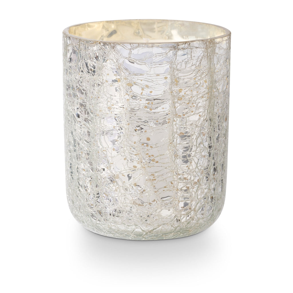 Balsam & Cedar Small Boxed Crackle Glass Candle | Illume