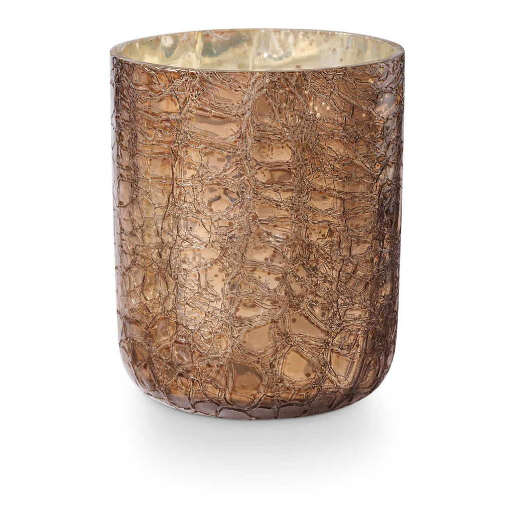 Woodfire Small Boxed Crackle Glass Candle | Illume