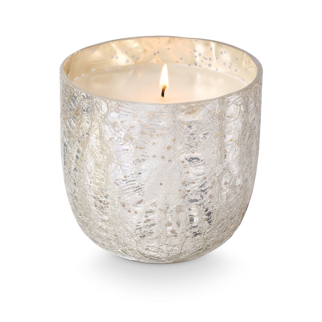 Balsam & Cedar Large Boxed Crackle Glass Candle | Illume