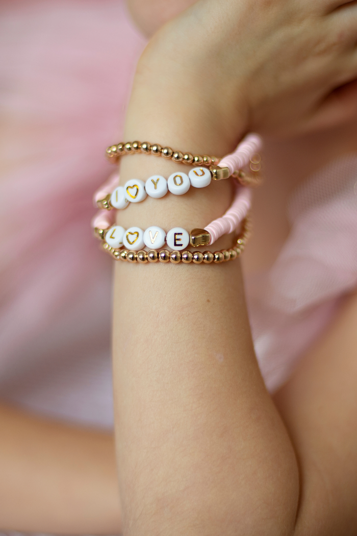 Pink Love Bracelet, 4 Piece | Great Pretenders