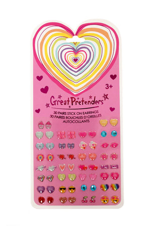 Heart Sticker Earrings for Kids | Great Pretenders