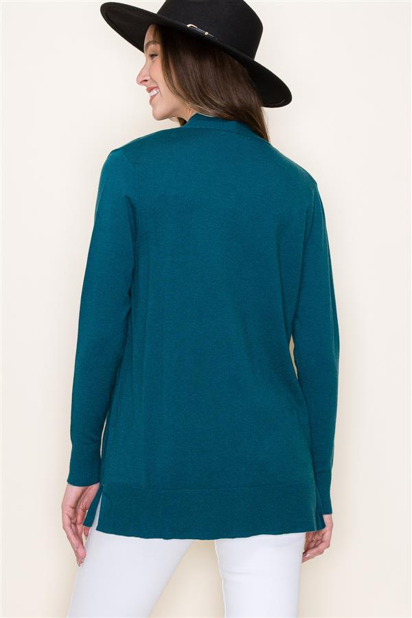 Cardigan with Pockets, Jade | Staccato
