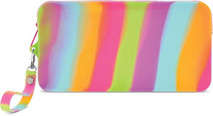 Rainbow Tie Dye Popper Pencil Case Wristlet | Iscream