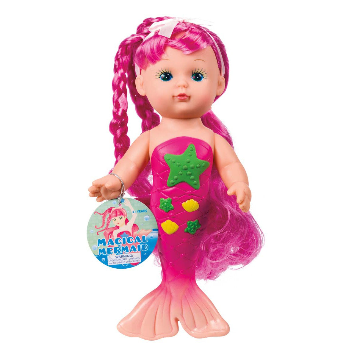 Bathtime Mermaid Doll, Pink | Toysmith