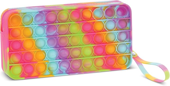 Rainbow Tie Dye Popper Pencil Case Wristlet | Iscream