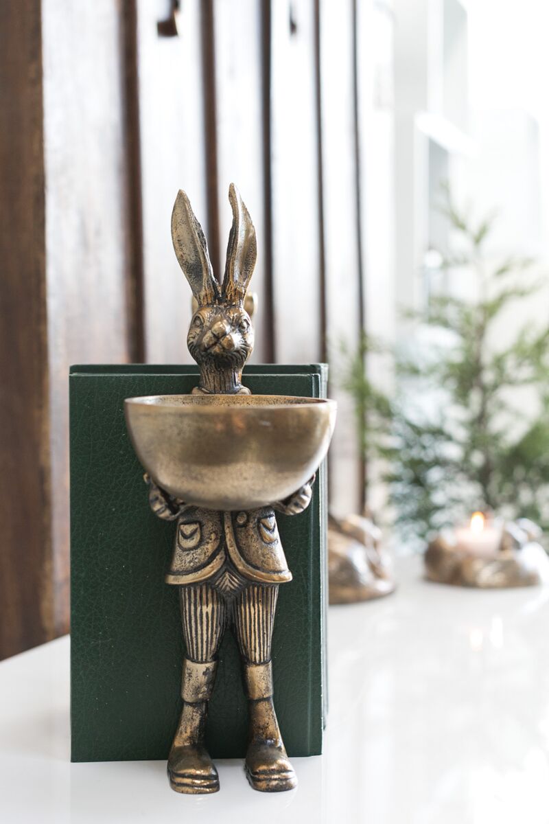 Standing Brass Rabbit & Bowl, Eric | E + E Designs