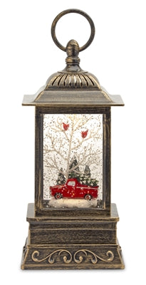 Snow Globe Lantern with Truck