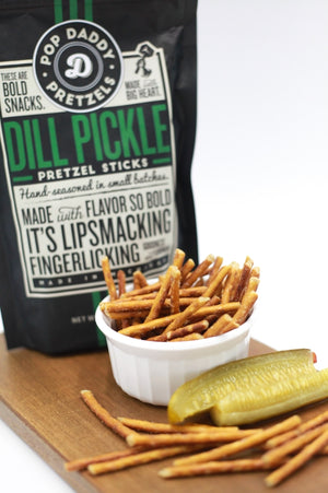 Dill Pickle Seasoned Pretzels 7.5oz | Pop Daddy