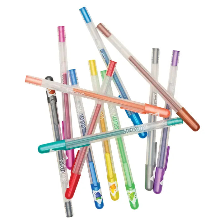 Yummy Yummy Scented Glitter Gel Pens, 12 pack | OOLY