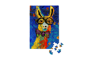 Mini Puzzle, Lively Louis Llama 150 Piece | Micro Jigsaw Puzzles