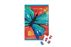 Mini Puzzle, Yellow Butterfly 150 Piece | Micro Jigsaw Puzzle