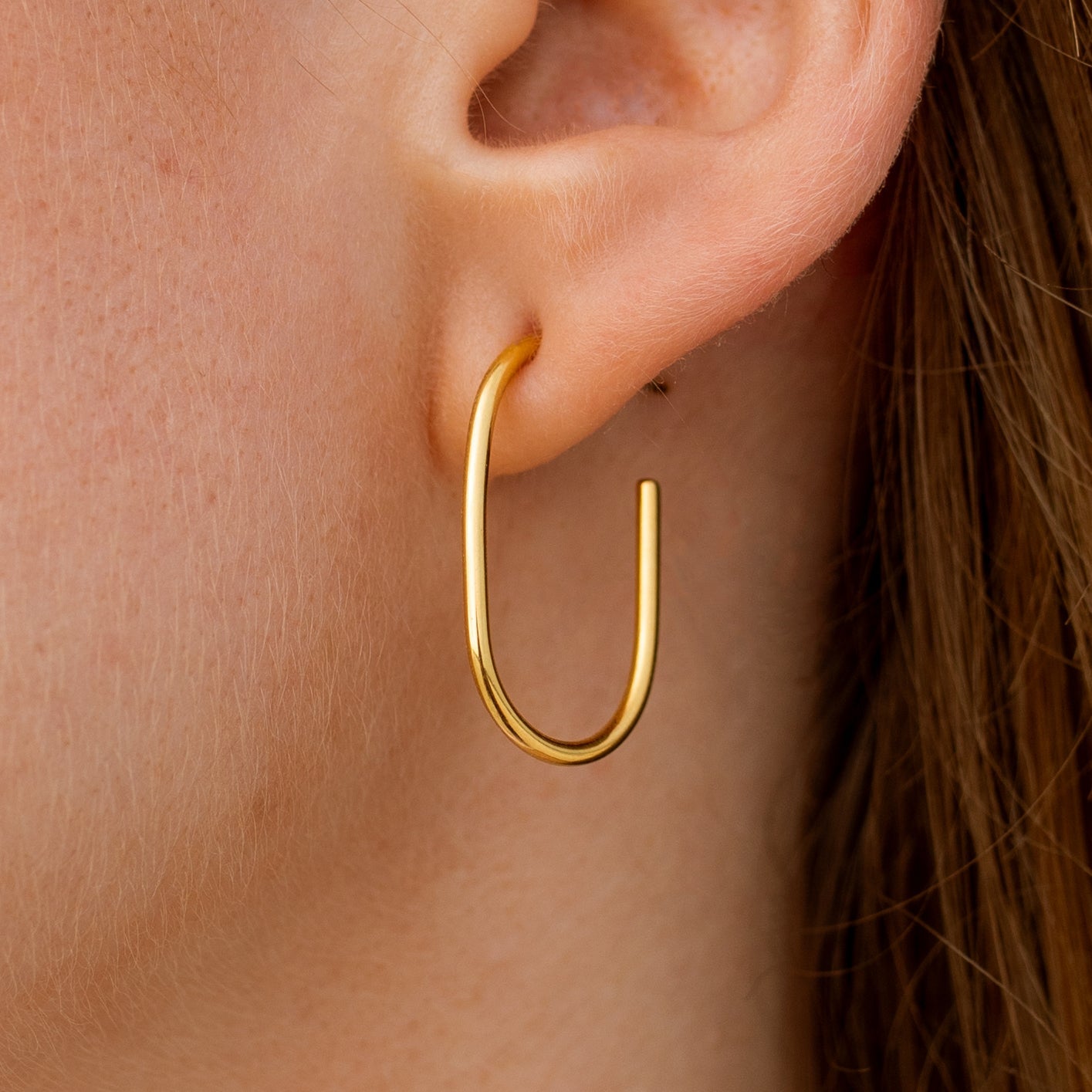 Strato Hoop Earrings, Gold | ALCO Jewelry