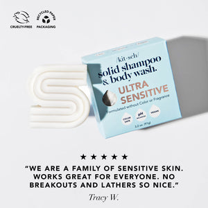 Ultra Sensitive Bar Shampoo and Body Bar Soap | KITSCH