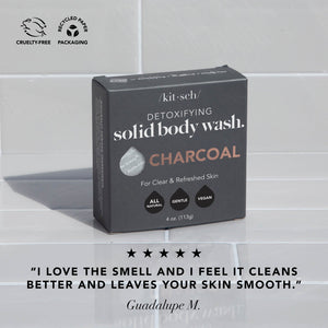 Charcoal Detoxifying Body Wash Bar | KITSCH