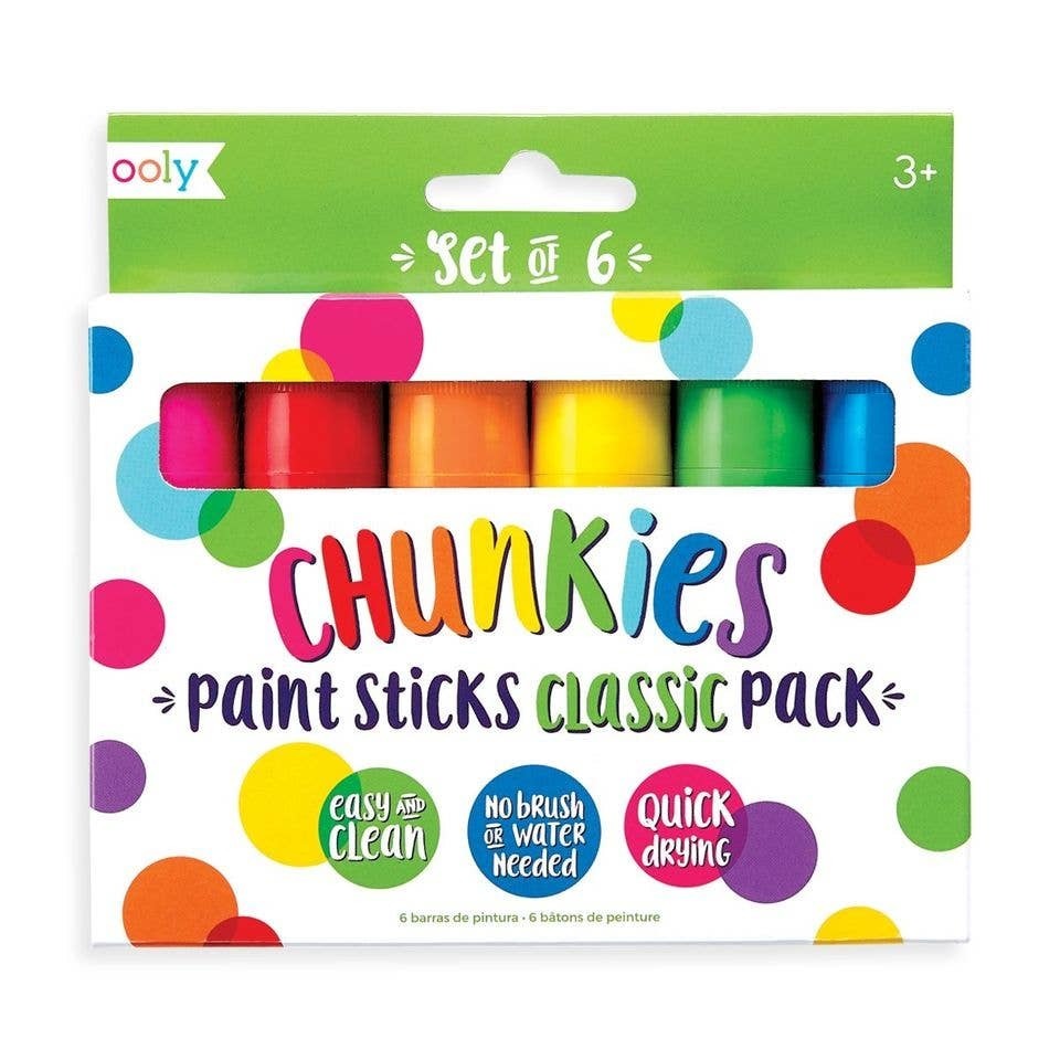 Chunkies Paint Sticks, Classic Colors | OOLY - Art & Craft Supplies for Kids