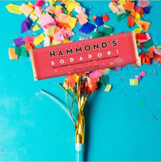 Soda Pop Milk Chocolate Candy Bar | Hammond's Candies