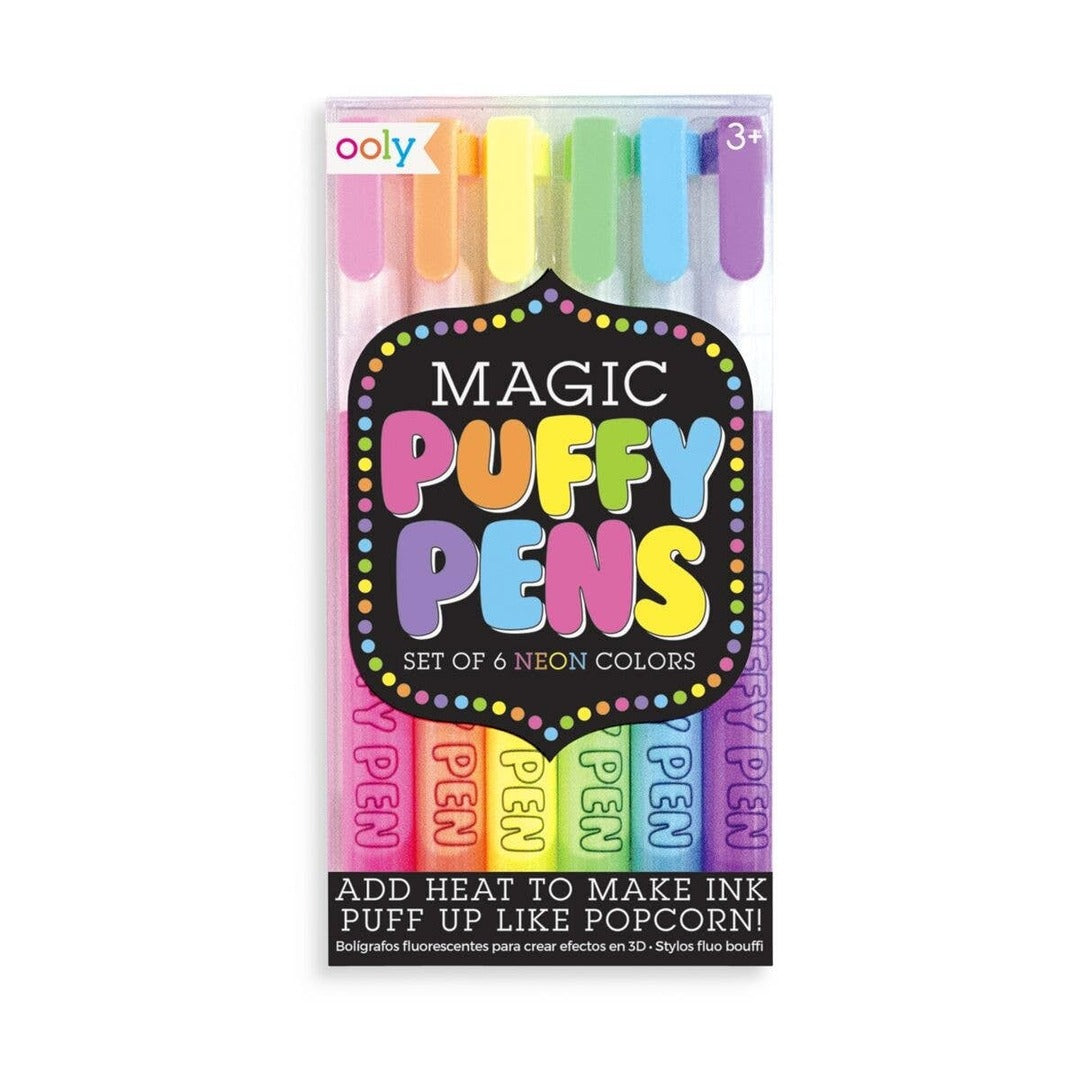 Magic Neon Puffy Pens | Ooly