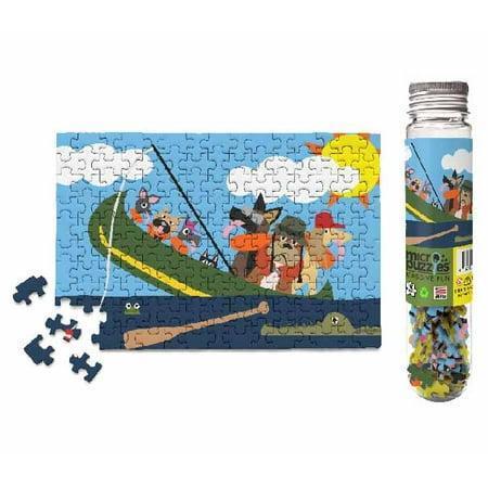 Mini Puzzle, Dogs in Canoe 150 Piece | Micro Jigsaw Puzzles