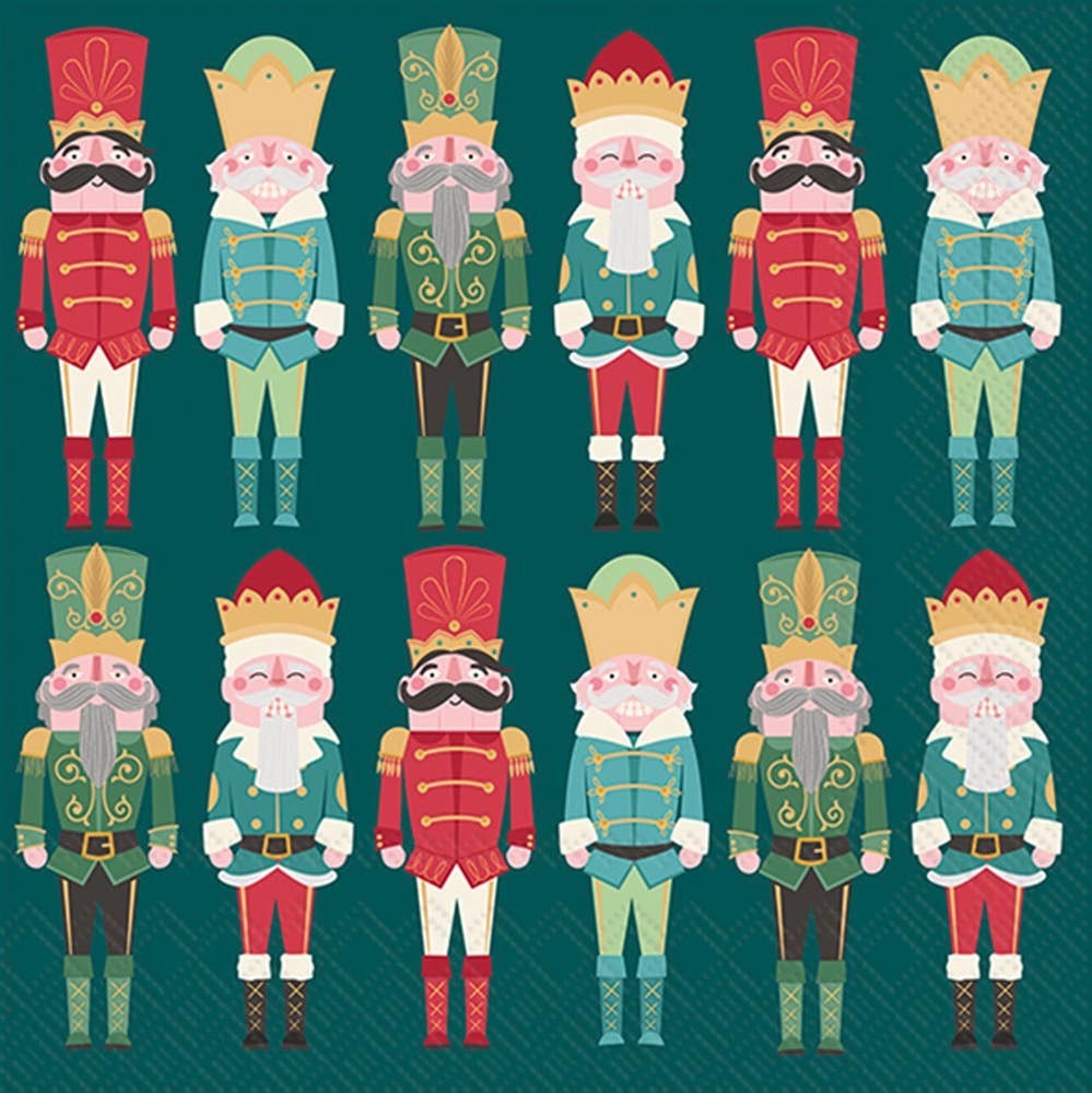 Only Nutcrackers Christmas, Paper Cocktail Napkins 20 ct | Boston International