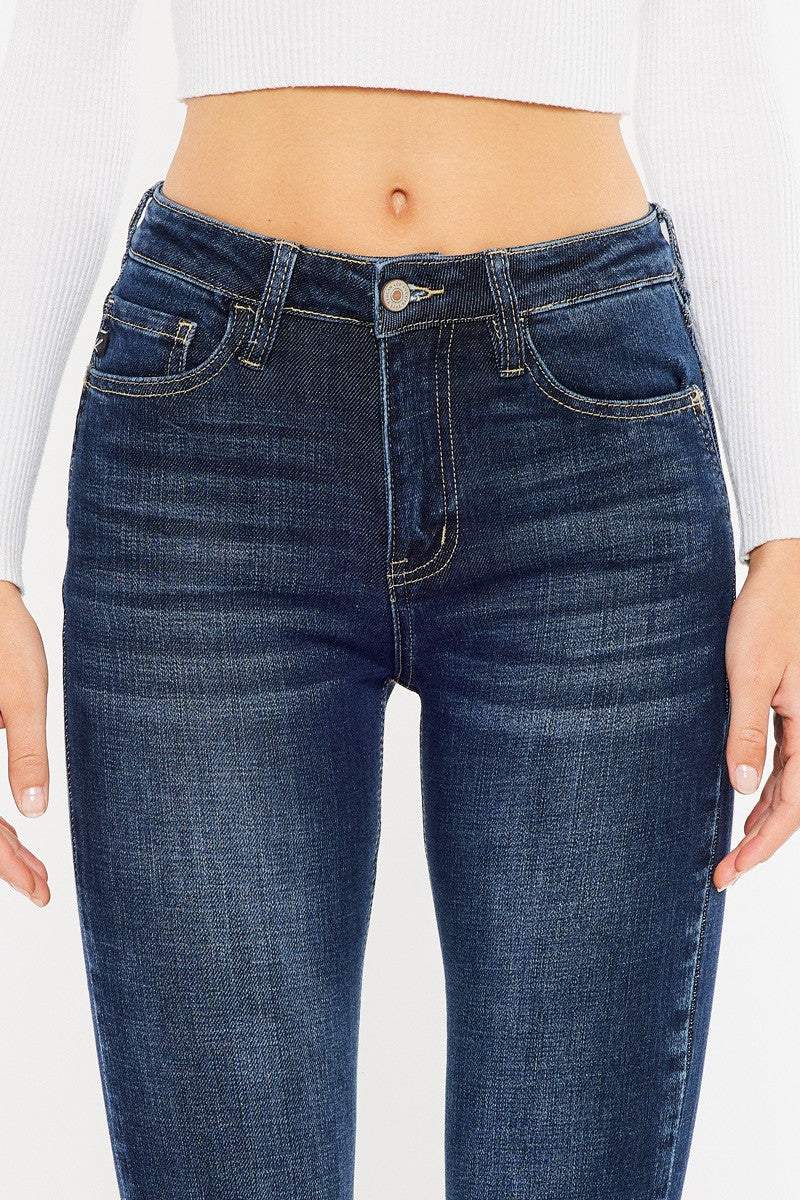 Bailey High Rise Flare, Dark Wash | Kan Can Jeans