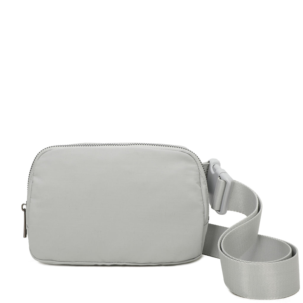 Adelaide Convertible Belt Bag, Light Grey | Ampere Creations