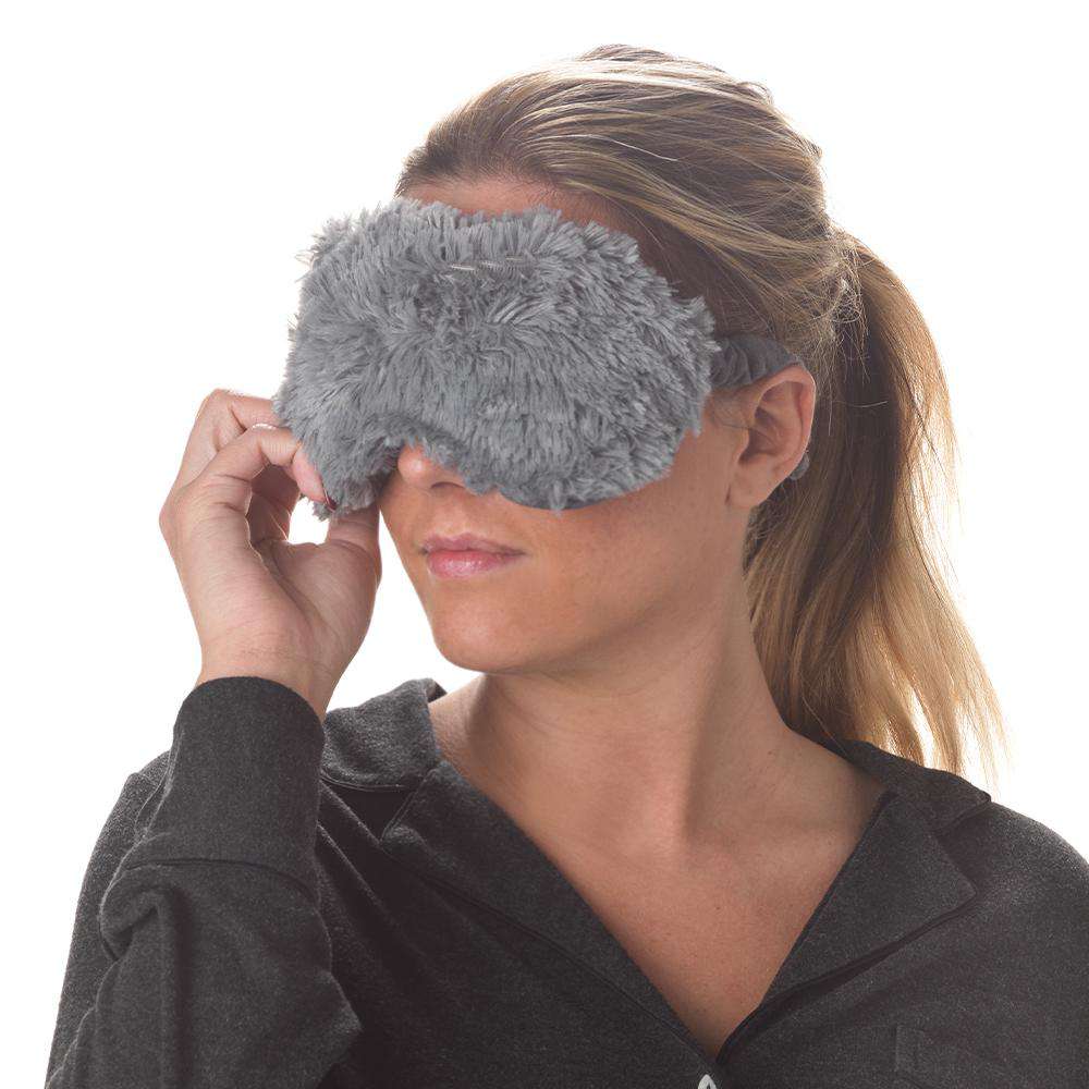 Warmies Eye Mask, Marshmallow Gray | Lavender & Flax Heating Mask Pad