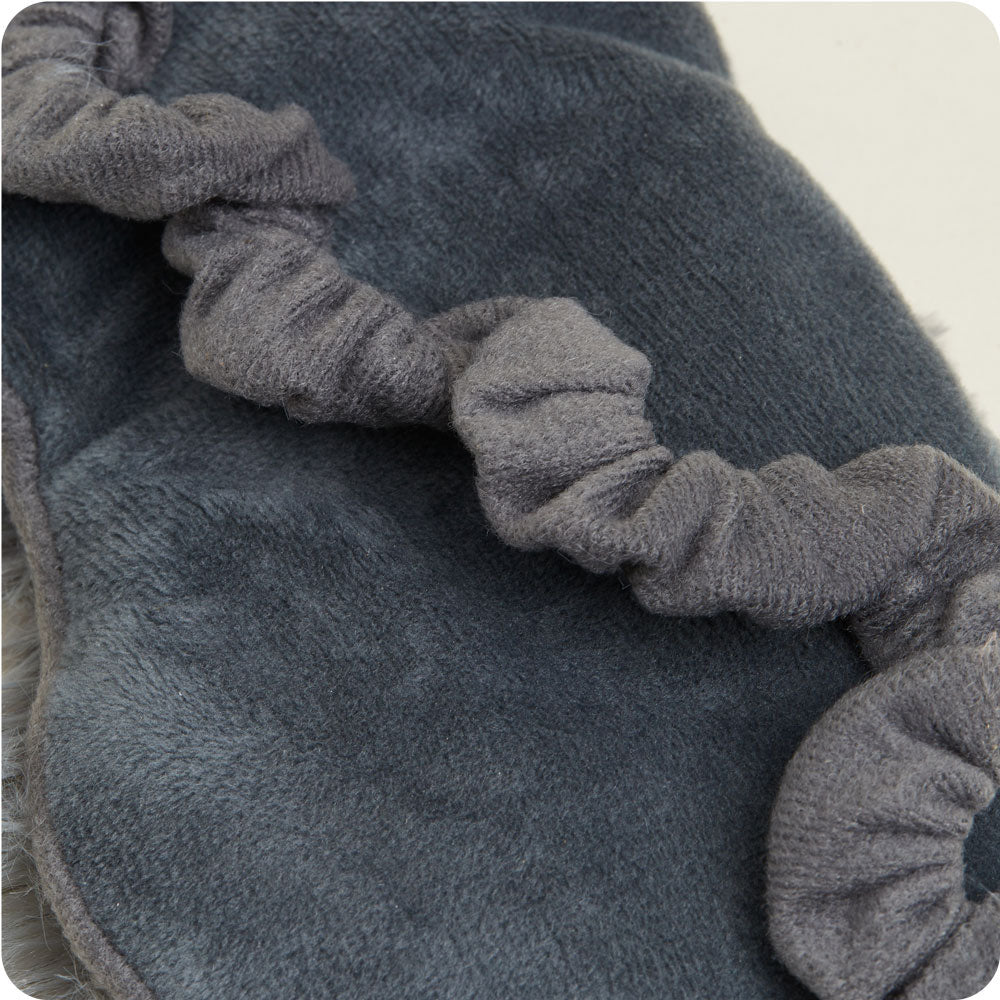 Warmies Eye Mask, Marshmallow Gray | Lavender & Flax Heating Mask Pad