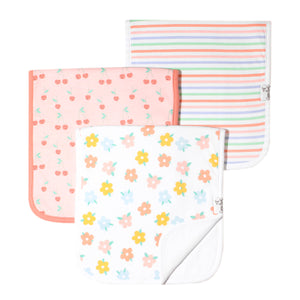 Premium Burp Cloths, Cheery | Copper Pearl