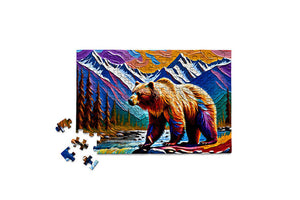 Mini Puzzle, Colorful Bear 150 Piece | Micro Jigsaw Puzzles